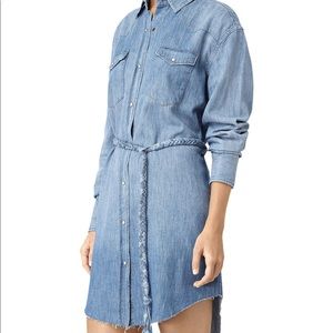 All saints Xena denim Dress (wd178k)